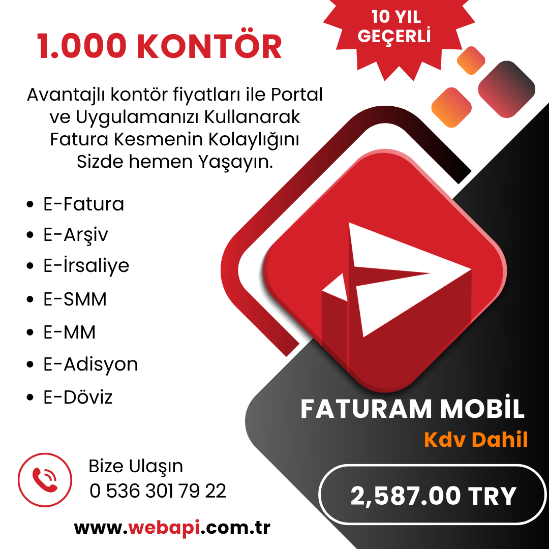 E-Dönüşüm 1.000 Kontör